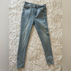 Express Blue Jean: skinny high rise size 6R